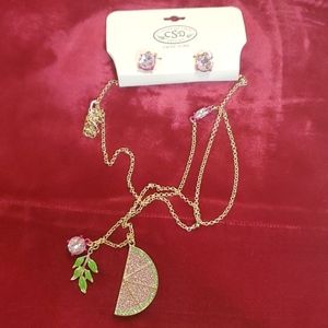 Catherine stein watermelon necklace